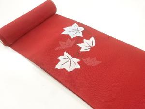 アンティーク　 紗  紅葉模様織出し名古屋帯地反物